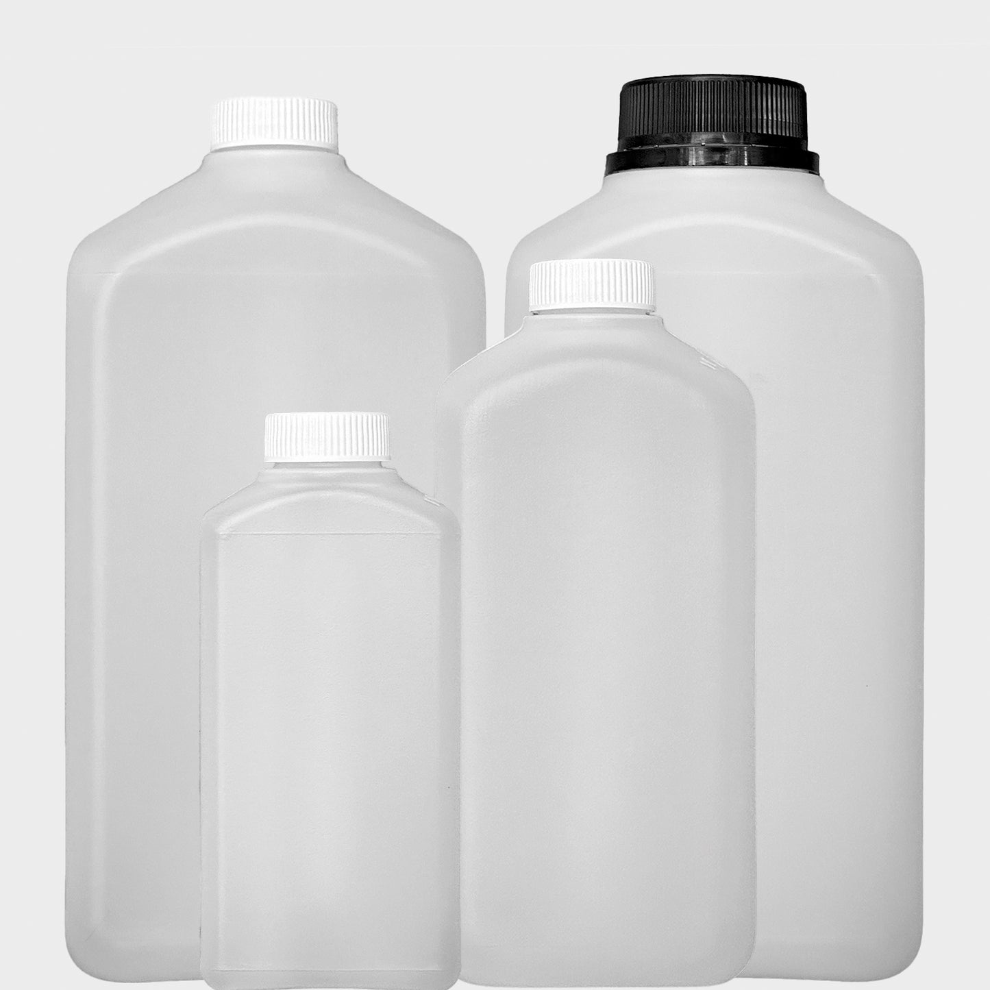 Rechteckflasche FVK - rHDPE - 1000 ml