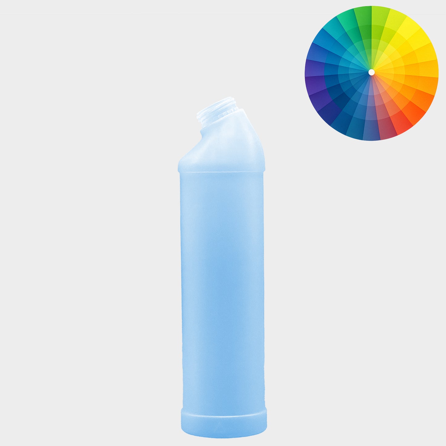 Rundflasche SCHRÄGHALS - HDPE - 750 ML