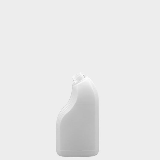 Ovalflasche SCHRÄGHALS - HDPE - 500 ml