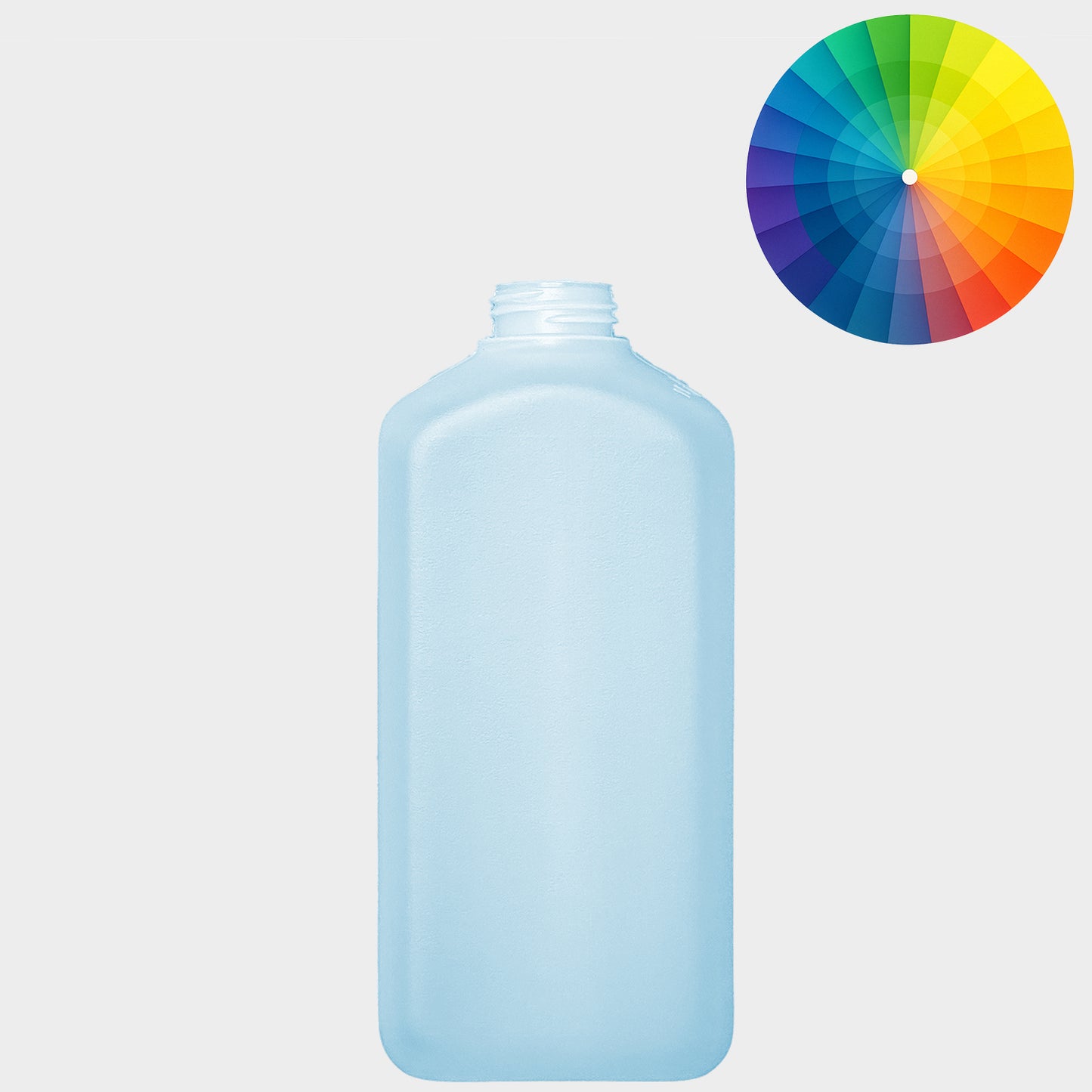 Rechteckflasche FVK - HDPE - 500 ml