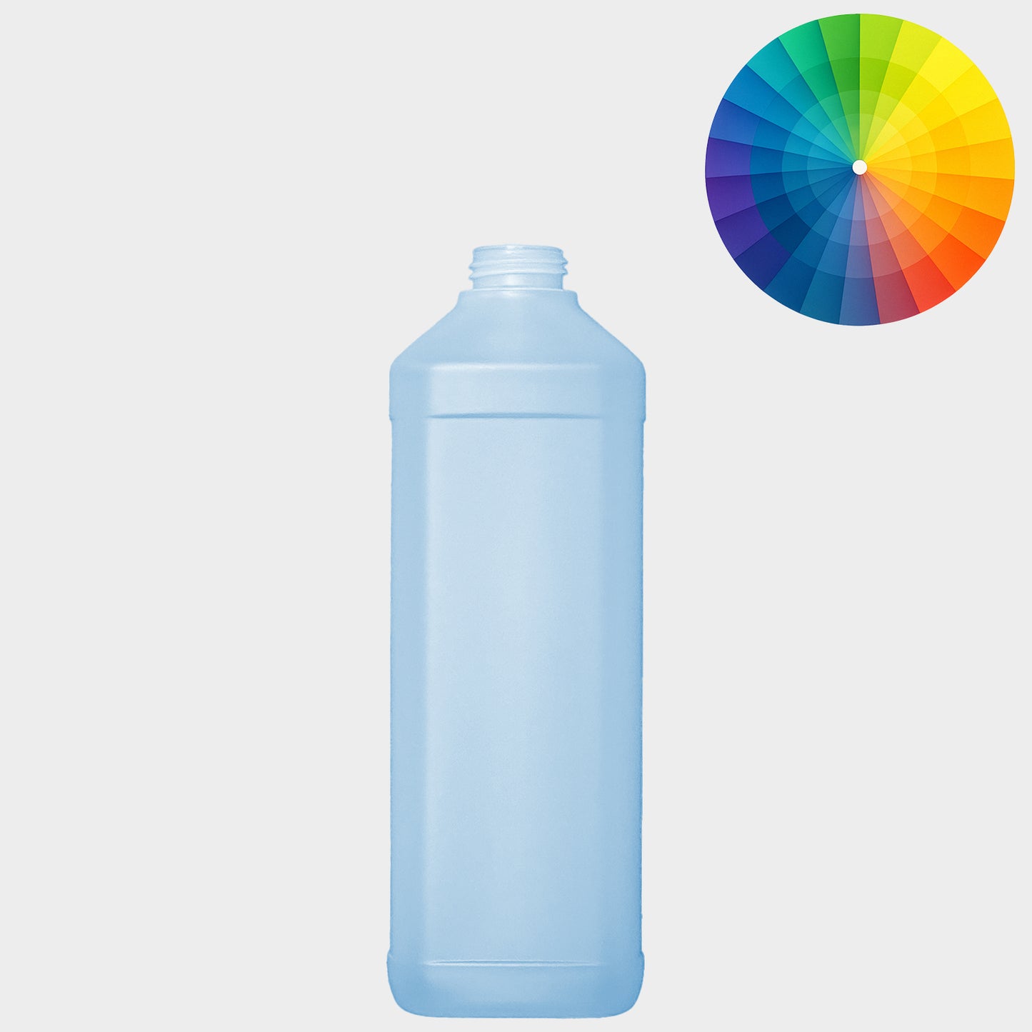 Rechteckflasche FOM - HDPE - 500 ml