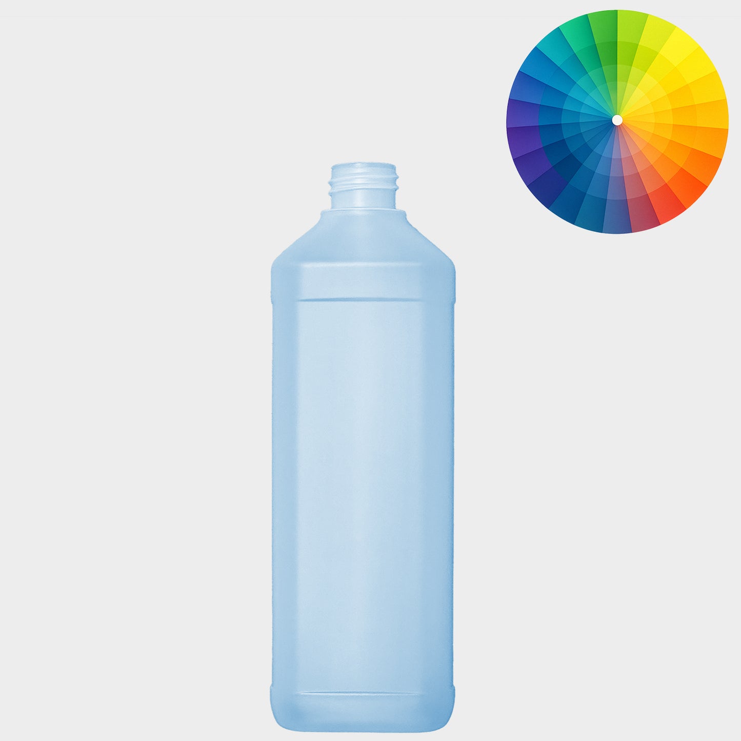 Rechteckflasche FOM - HDPE - 500 ml