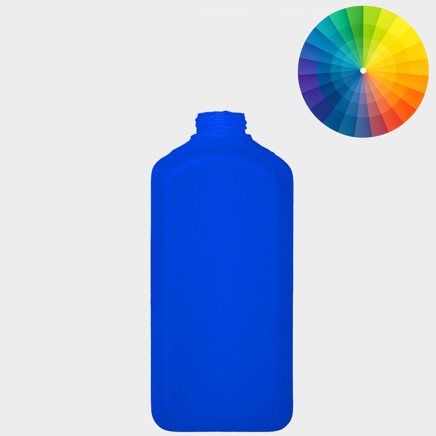 Rechteckflasche FVK - rHDPE - 500 ml