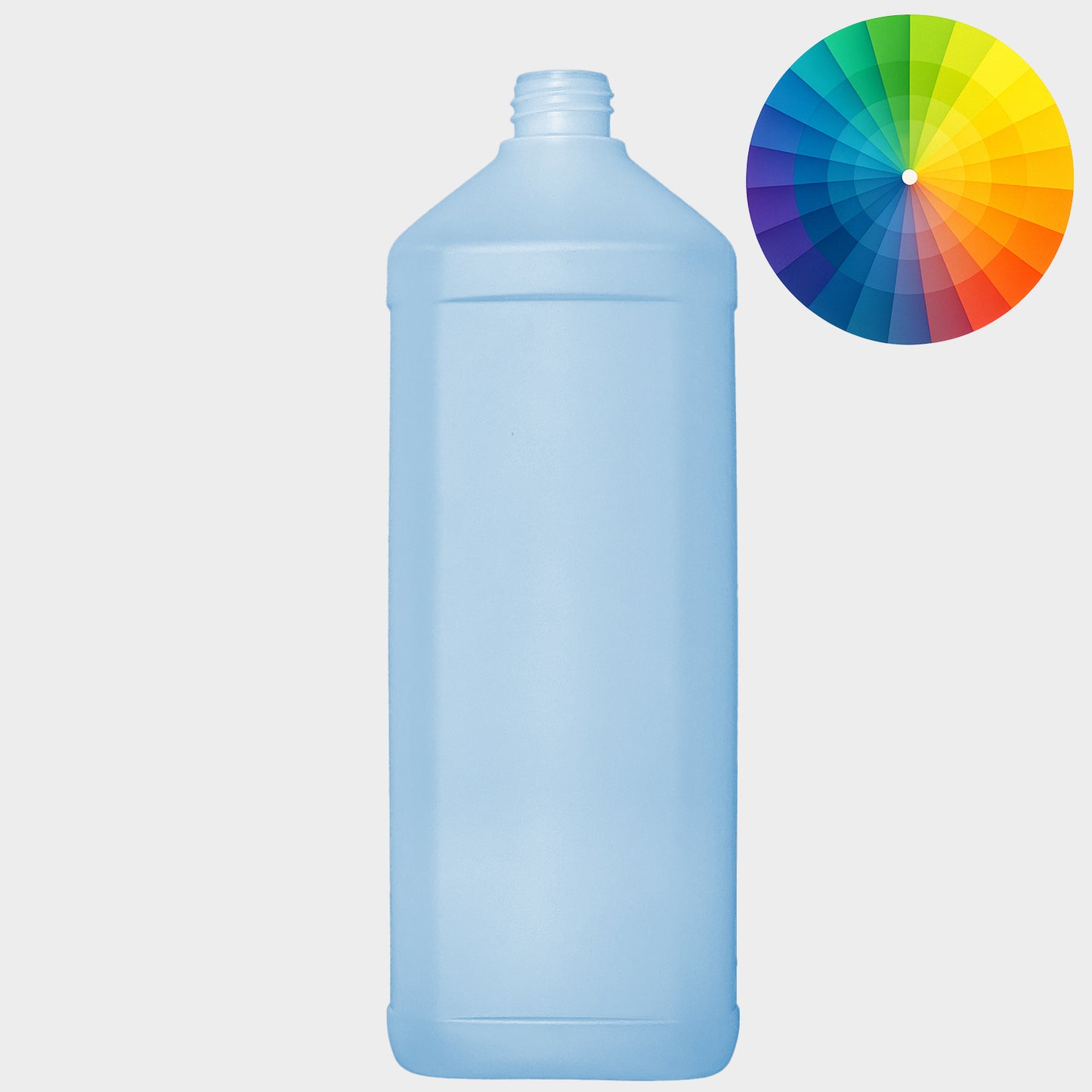 Rechteckflasche FOM - HDPE - 1000 ml