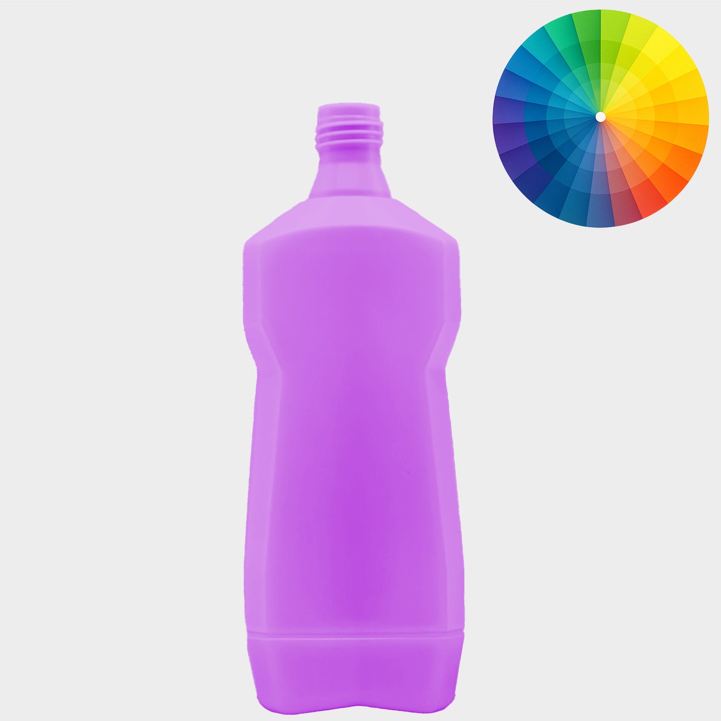 Rechteckflasche ENTKALKER - rHDPE - 1000 ml