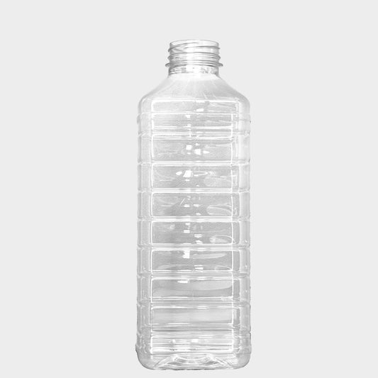 Rechteckflasche SAFT SA24 - PET - 1000 ml - 38 mm 3-start